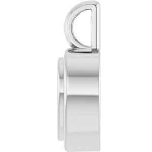 14K White Gold 7x7 mm Heart Charm/Pendant Mounting – image 6