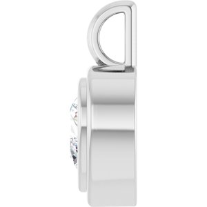 14K White Gold 7x7 mm Heart Charm/Pendant Mounting – image 5