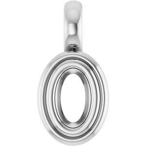 18K X1 White Gold 5x3 mm Oval Charm/Pendant Mounting – image 2