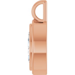 18K Rose Gold 9x4.5 mm Marquise Charm/Pendant Mounting – image 5