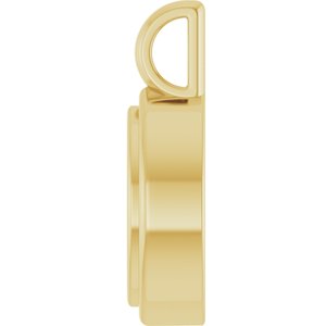 10K Yellow Gold 8.5x4.5 mm Marquise Charm/Pendant Mounting – image 6