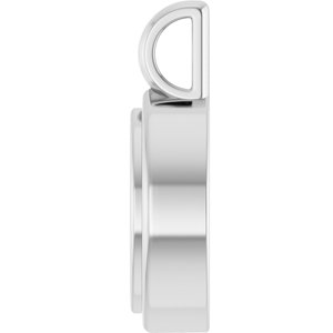 14K X1 White Gold 8.5x4.5 mm Marquise Charm/Pendant Mounting – image 6