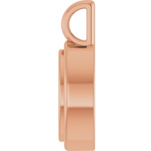 18K Rose Gold 8x4 mm Marquise Charm/Pendant Mounting – image 6