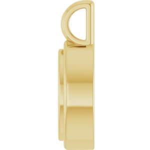 14K Yellow Gold 8x4 mm Marquise Charm/Pendant Mounting – image 6