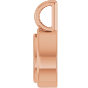 10K Rose Gold 6x4 mm Pear Charm/Pendant Mounting – image 6