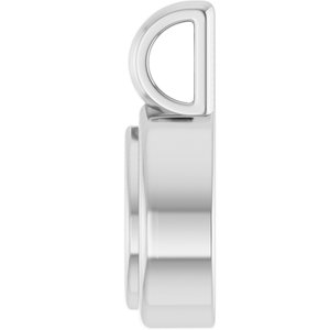 10K X1 White Gold 6x4 mm Pear Charm/Pendant Mounting – image 6