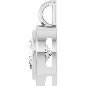 18K Palladium White Gold 10x10 mm Heart Charm/Pendant Mounting – image 5