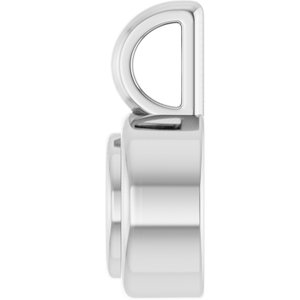 14K X1 White Gold 4.1 mm Round Charm/Pendant Mounting – image 6