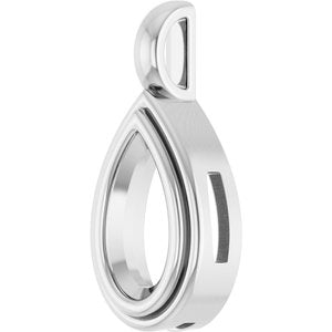 18K White Gold 10.5x5.5 mm Pear Charm/Pendant Mounting – image 4