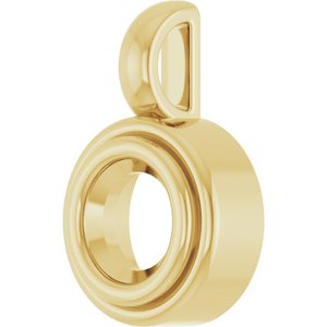 10K Yellow Gold 5.2 mm Round Charm/Pendant Mounting – image 4