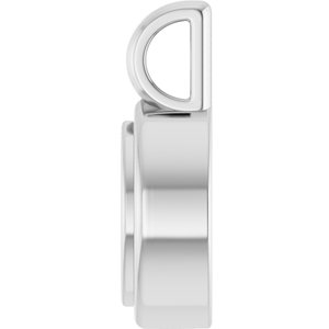 18K Palladium White Gold 6x3 mm Marquise Charm/Pendant Mounting – image 6