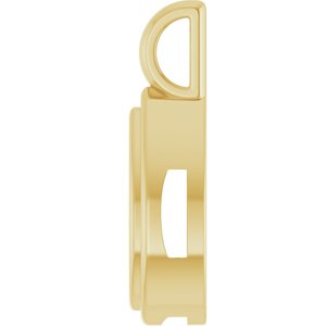 10K Yellow Gold 10.5x5.5 mm Pear Charm/Pendant Mounting – image 6