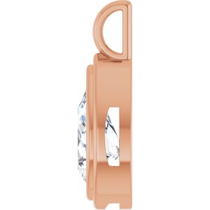 10K Rose Gold 12x7.5 mm Pear Charm/Pendant Mounting – image 5