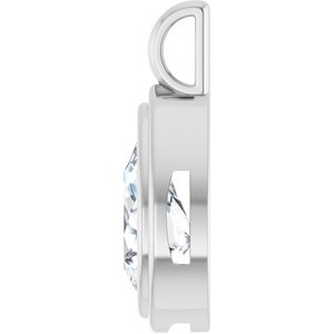 10K X1 White Gold 12x7.5 mm Pear Charm/Pendant Mounting – image 5