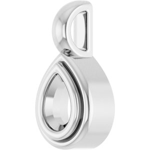 Continuum Sterling Silver 4.5x3 mm Pear Charm/Pendant Mounting – image 4