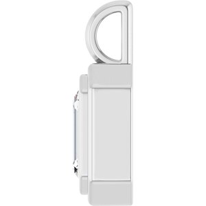 10K X1 White Gold 7.5x5.5 mm Emerald Charm/Pendant Mounting – image 5