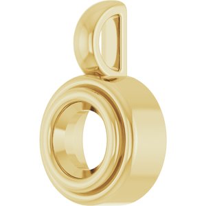 18K Yellow Gold 4.8 mm Round Charm/Pendant Mounting – image 4