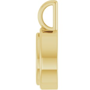 10K Yellow Gold 8x6 mm Pear Charm/Pendant Mounting – image 6