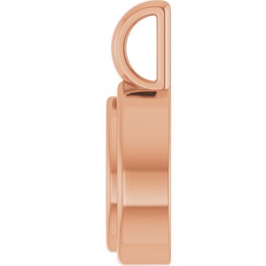 10K Rose Gold 8x6 mm Pear Charm/Pendant Mounting – image 6