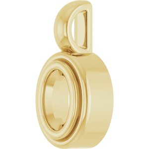 10K Yellow Gold 5x3 mm Oval Charm/Pendant Mounting – image 4