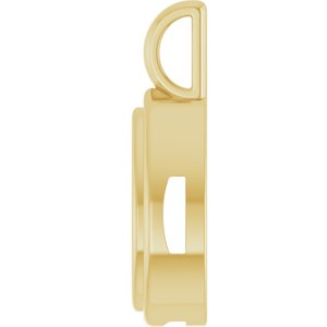 10K Yellow Gold 10x6 mm Pear Charm/Pendant Mounting – image 6