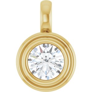 10K Yellow Gold 5.8 mm Round Charm/Pendant Mounting