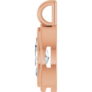 10K Rose Gold 10.5x5.5 mm Marquise Charm/Pendant Mounting – image 5