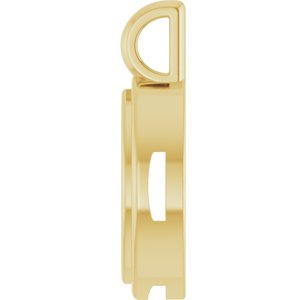 14K Yellow Gold 10.5x5.5 mm Marquise Charm/Pendant Mounting – image 6