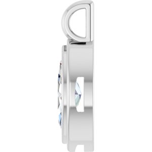 18K Palladium White Gold 10.5x5.5 mm Marquise Charm/Pendant Mounting – image 5