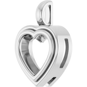 Sterling Silver 10x10 mm Heart Charm/Pendant Mounting – image 4