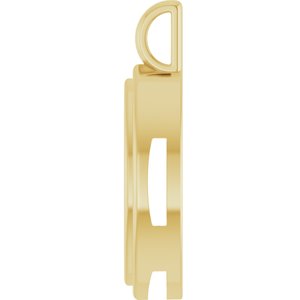 14K Yellow Gold 15x7 mm Marquise Charm/Pendant Mounting – image 6