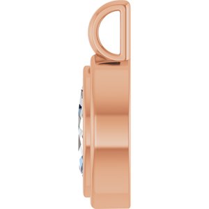 10K Rose Gold 9.5x5 mm Marquise Charm/Pendant Mounting – image 5