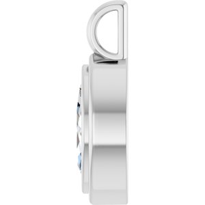 Platinum 9.5x5 mm Marquise Charm/Pendant Mounting – image 5