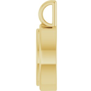18K Yellow Gold 9.5x5 mm Marquise Charm/Pendant Mounting – image 6