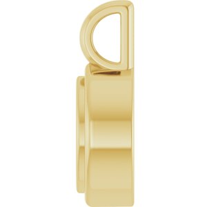 18K Yellow Gold 6x3.5 mm Marquise Charm/Pendant Mounting – image 6
