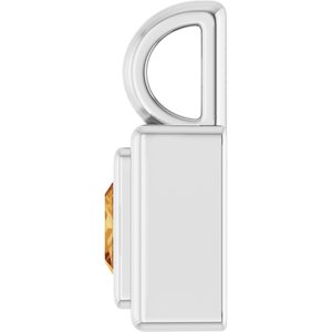 Platinum Natural Citrine Charm/Pendant – image 3