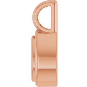 10K Rose Gold 5x3 mm Pear Charm/Pendant Mounting – image 6