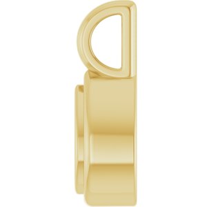 10K Yellow Gold 5x3 mm Pear Charm/Pendant Mounting – image 6
