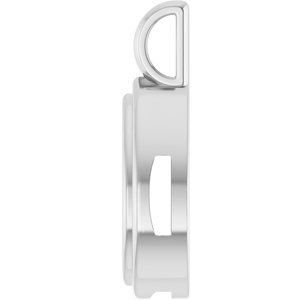 14K X1 White Gold 11.5x7 mm Pear Charm/Pendant Mounting – image 6