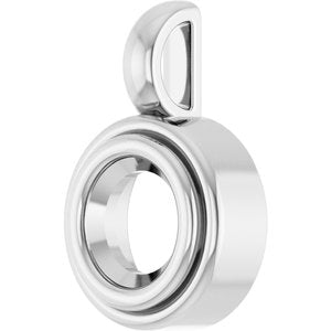 Platinum 5.8 mm Round Charm/Pendant Mounting – image 4