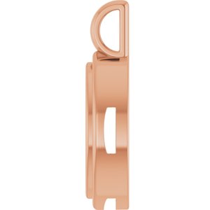 10K Rose Gold 11x5.5 mm Marquise Charm/Pendant Mounting – image 6