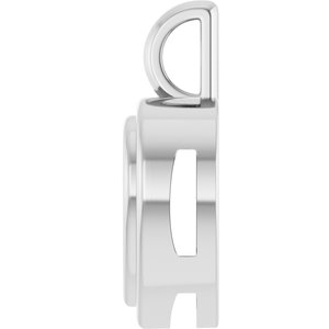 Sterling Silver 9x9 mm Heart Charm/Pendant Mounting – image 6