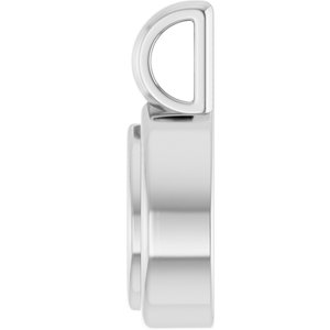 14K White Gold 6.5x4.5 mm Pear Charm/Pendant Mounting – image 6