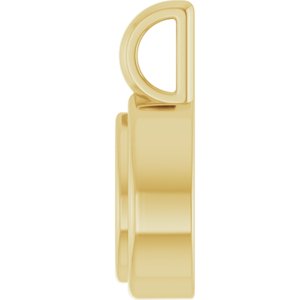 14K Yellow Gold 6.5x4.5 mm Pear Charm/Pendant Mounting – image 6