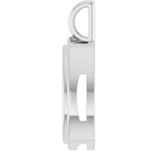 10K X1 White Gold 14x9 mm Pear Charm/Pendant Mounting – image 6