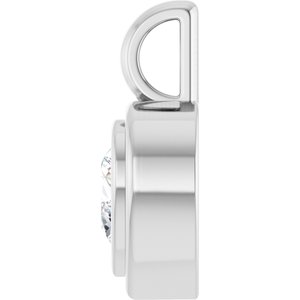 Platinum 5.5x5.5 mm Heart Charm/Pendant Mounting – image 5