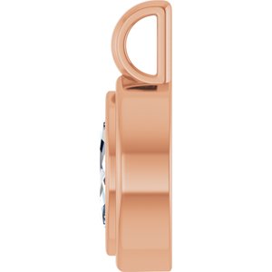 10K Rose Gold 8x4.5 mm Marquise Charm/Pendant Mounting – image 5