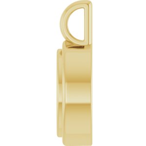 10K Yellow Gold 8x4.5 mm Marquise Charm/Pendant Mounting – image 6