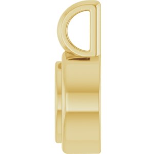 14K Yellow Gold 5x3 mm Marquise Charm/Pendant Mounting – image 6