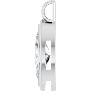 18K Palladium White Gold 16x8 mm Marquise Charm/Pendant Mounting – image 5
